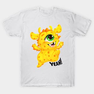 Cute Happy Monster “Yeah!” T-Shirt